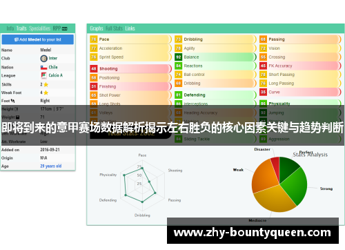 即将到来的意甲赛场数据解析揭示左右胜负的核心因素关键与趋势判断 即将到来的意甲赛场数据解析揭示左右胜负的核心因素关键与趋势判断
